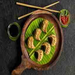 Chicken steamed momos [6 pieces]
