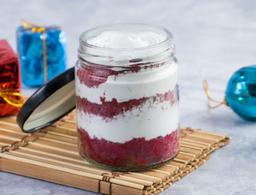 Red velvet jar cake
