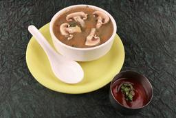 Mushroom with veg clear soup