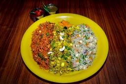 Veg triple fried rice