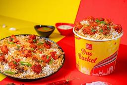 Chicken 65 biryani[duo bucket]