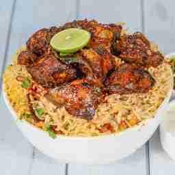 Chicken liver biryani