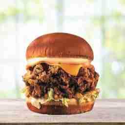 Crispy chicken barbeque burger