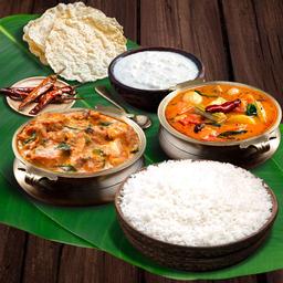 Andhra chicken sambar meal (for 2)
