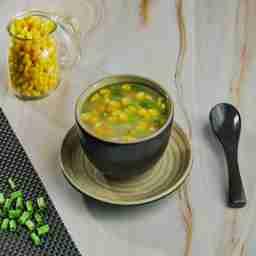 Veg sweet corn soup