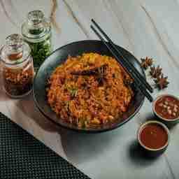 Prawn szechuan fried rice