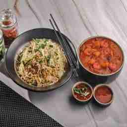 Mixed triple szechuan fried rice