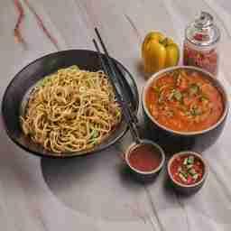 Veg mandarin noodles