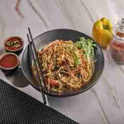 Chicken burnt garlic noodles