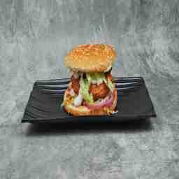 Crunchy egg burger