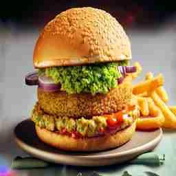 Veg crispy burger
