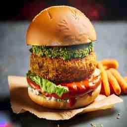 Veg spicy burger