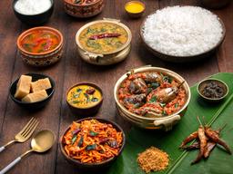 Andhra veg carrier meals (for 3-4)