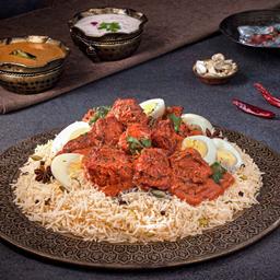 Butter chicken boneless bagara family bucket biryani