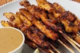 Chargrilled chicken satay