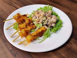 Spicy grilled pineapple