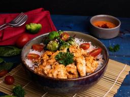 Peri peri grilled chicken rice bowl