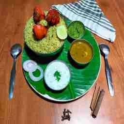 Chicken fry biryani