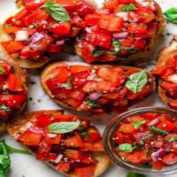 Tomato basil bruschetta