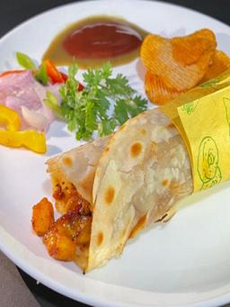 Whole wheat paneer tikka roll