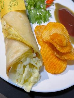 Whole wheat egg chesse roll