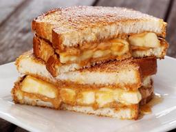 Peanut butter banana sandwich