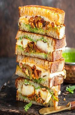 Barbeque paneer sandwich
