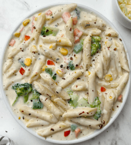 Veg alfredo pasta
