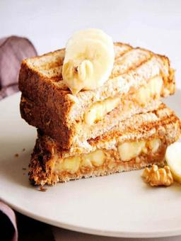 Peanut butter banana sandwich