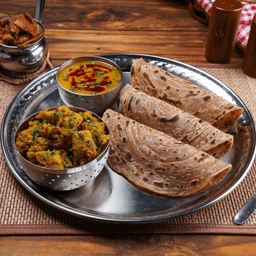Aloo gobhi dal tadka meal