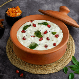 Curd rice with pomegranate