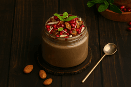 Chocolate nutty dates pudding