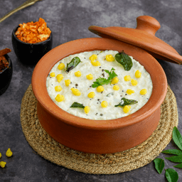 Millet curd rice with boondi