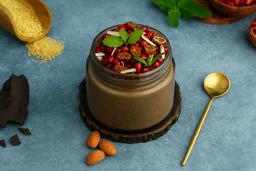 Chocolate nutty dates pudding