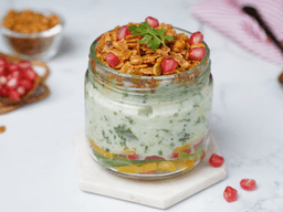 Spinach curd rice pop