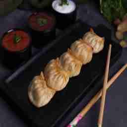 Chicken cheese fried momo