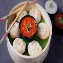 Butter chicken steamed momo