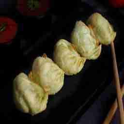 Mushroom fried momo