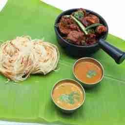 Nool Parotta with Chettinad Chicken