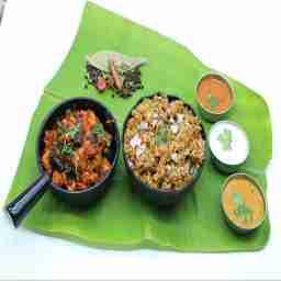 Chicken Birotta With Chinthamani Chicken