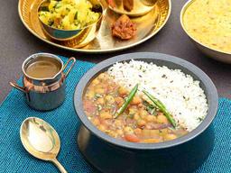 Chole tamatar jeera rice bowl