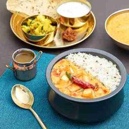 Dahi paneer tarkari jeera rice bowl