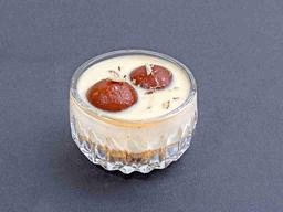 Layered jamun rabdi and choorma