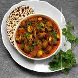 Mushroom Matar Masala Vegetable Curry