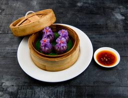Wild mushroom Purple Dumplings