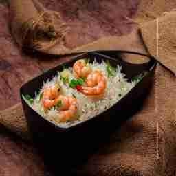 Prawns Brown Garlic Rice