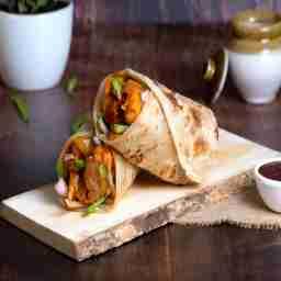 Kk schezwan chicken roll