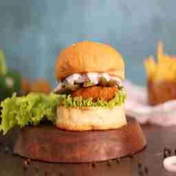 Kk mexican fried chicken burger