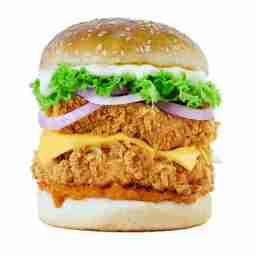 Double-up tandoori burger