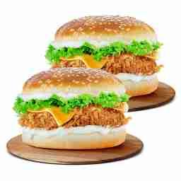 2 chicken burgers